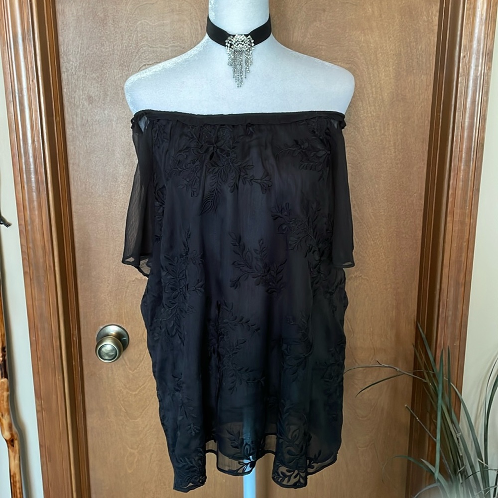 Embroidered Peasant Blouse by CeCe